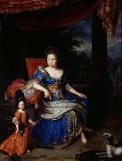 Constantijn Netscher Portrait de la princesse Palatine oil painting